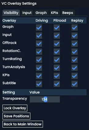 Adjust Overlay Button