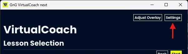 Adjust Overlay Button